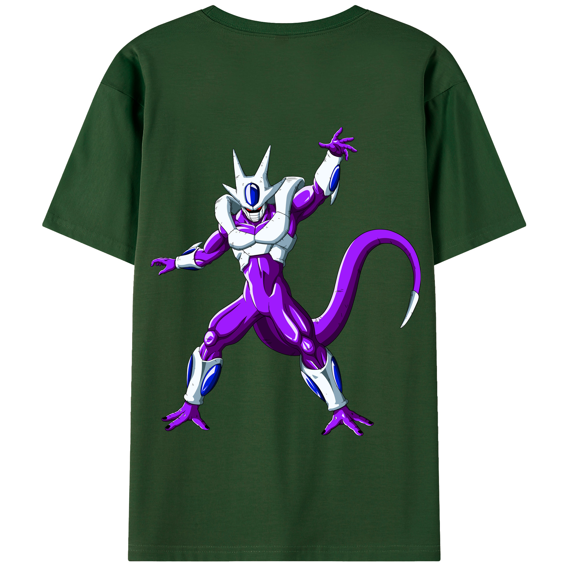 （画像用） ドラゴンボール クウラ DRAGON BALL Cooler Coora 綿100％半袖Tシャツ（背面プリント）